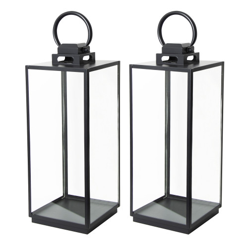 Stijlvol windlicht zwart Michigan L