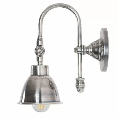 Deskundige middernacht Voorspellen Wandlamp Antiek Zilver Pasco | Nostalux.nl