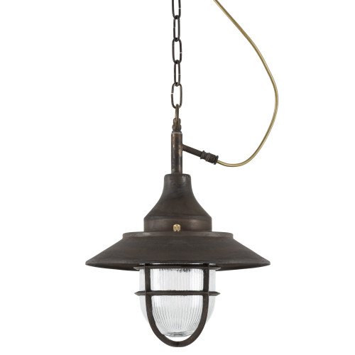 veranda verlichting - Navy Kettinglamp Dark Brass (7729) - KS Verlichting - Stoer & Industrieel - Nostalux