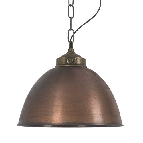 Hanglamp industrieel brons & koper