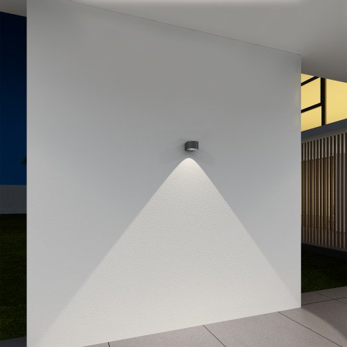 Icon wandspot down zwart