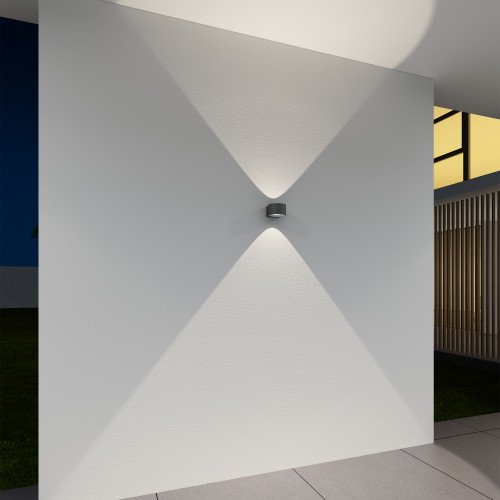 Icon wandspot up en down zwart