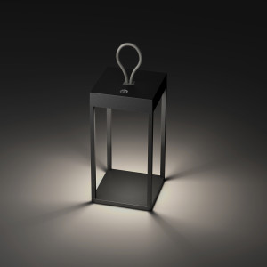 Windlicht Carlo Touch antraciet oplaadbaar met USB Windlicht Carlo Touch antraciet oplaadbaar met USB