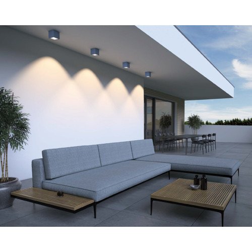 Plafondspot Bloc warm grijs modern