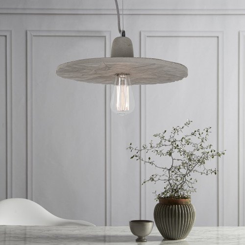 Paper hanglamp beton