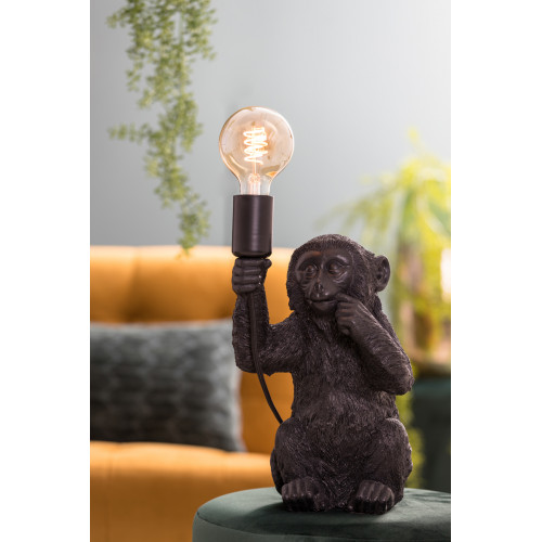 Tafellamp Monkey zwart