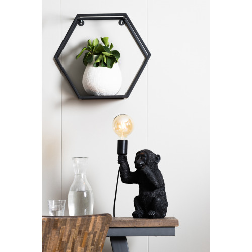 Tafellamp Monkey zwart