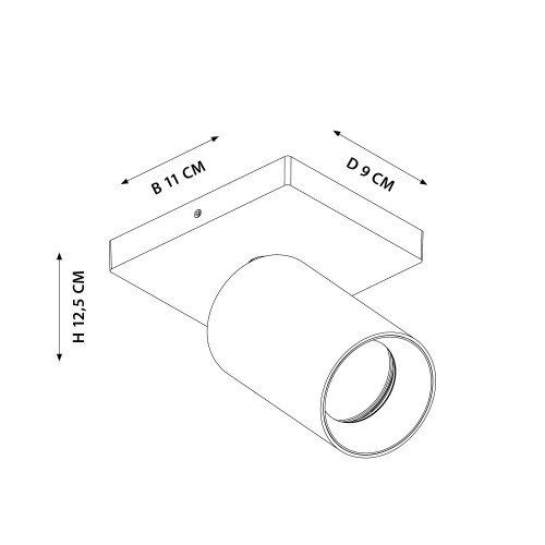 Smart mila opbouwspot rond gu10 plafondlamp