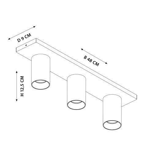 Binnenverlichting Mila opbouwspot brons modern
