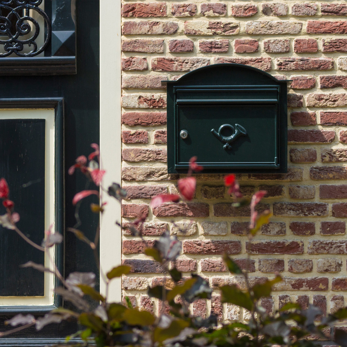 Brievenbus, design muurbrievenbus Cube for Three antraciet - Bravios