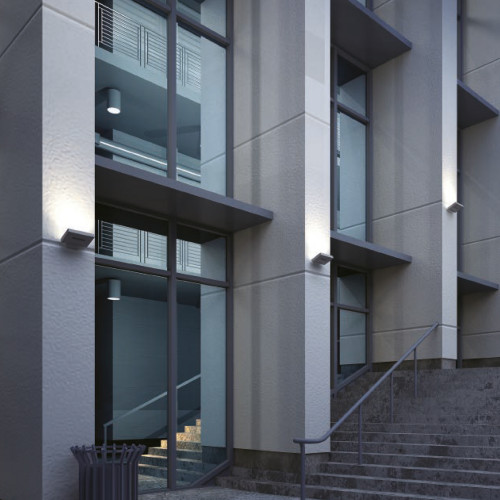 Wand / plafondlamp Delta schijnwerper