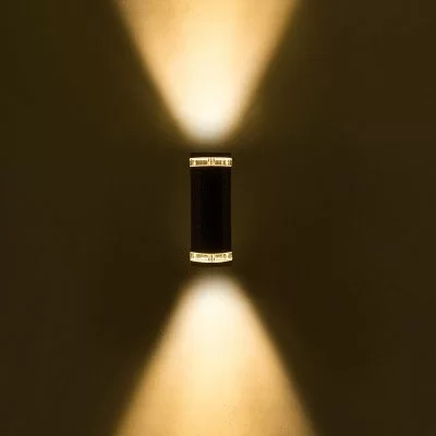 Fantasierijk Conform Perfect Buitenlamp Ambient zwart Up & Downlighter zwart wandspot - wandverlichting  modern| Nostalux.nl