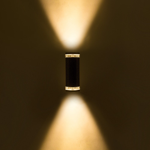  Buitenlamp Ambient verzinkt Up & Downlighter, mooie wandspot te koop bij Nostalux van het merk KS Verlichting, Up en downlighter, gevelspot zink 