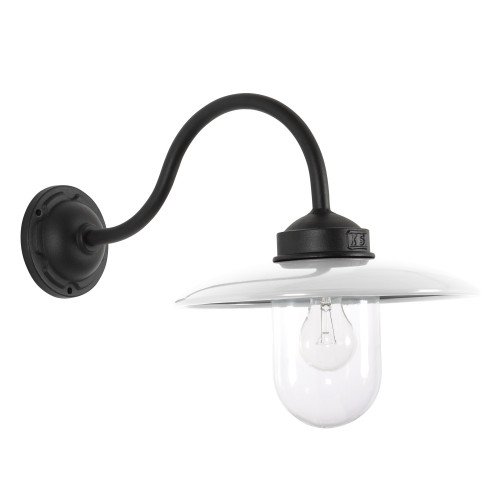 Stallamp Solingen wandlamp Krijtwit (6501W) - Nostalux - Industrieel