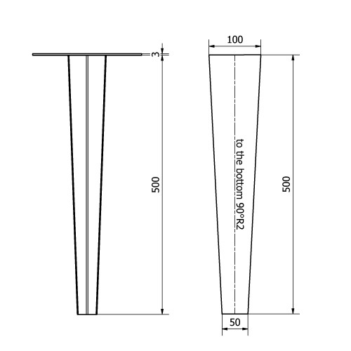 grondspie voor het plaatsen van staande buitenlampen, gepantserde geheel verzinkte verankeringspaal met een ronde plaat is Ø21cm en spie van 50cm 