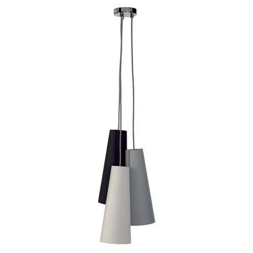 Soprana Cone Zwart/wit/grijs 3x E14 -SALE