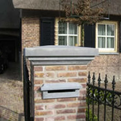 rustig aan 945 Beschuldigingen Hardstenen inbouw brievenbus | Nostalux.nl