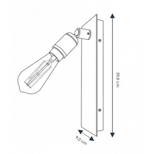 Binnenlamp Ritz wandlamp messing luxe lamp met snoer