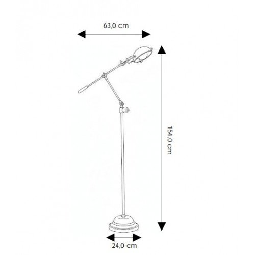 messing lamp in de kleur antiek zilver met een E27 fitting