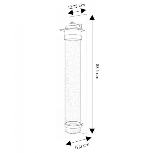 messing lamp in de kleur antiek zwart met een E27 fitting