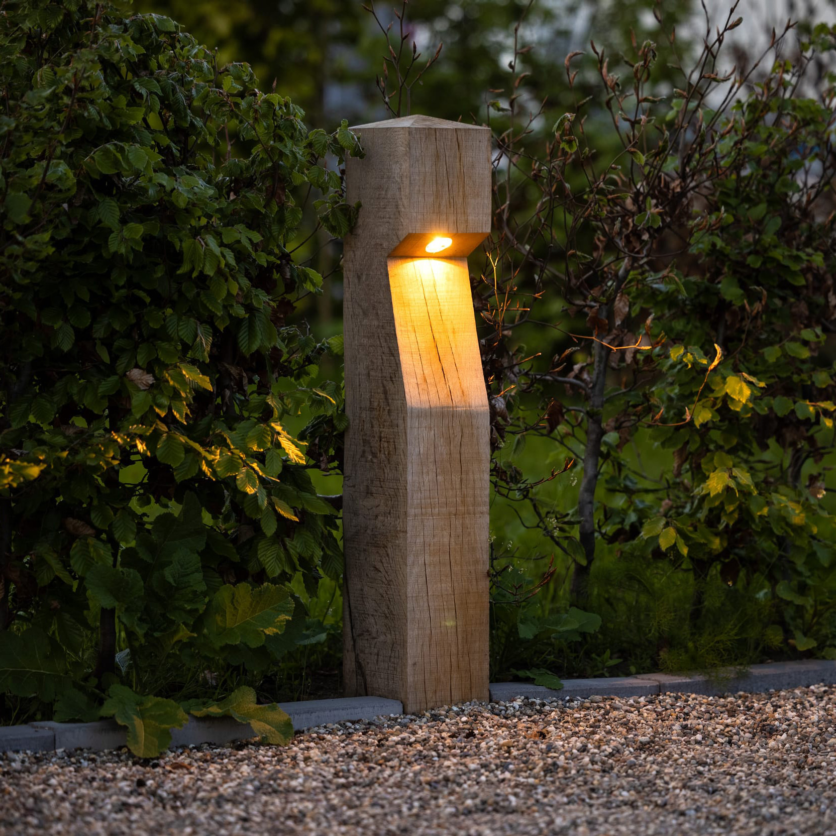 Tuinverlichting Oak houten terraslamp tuinpad verlichting