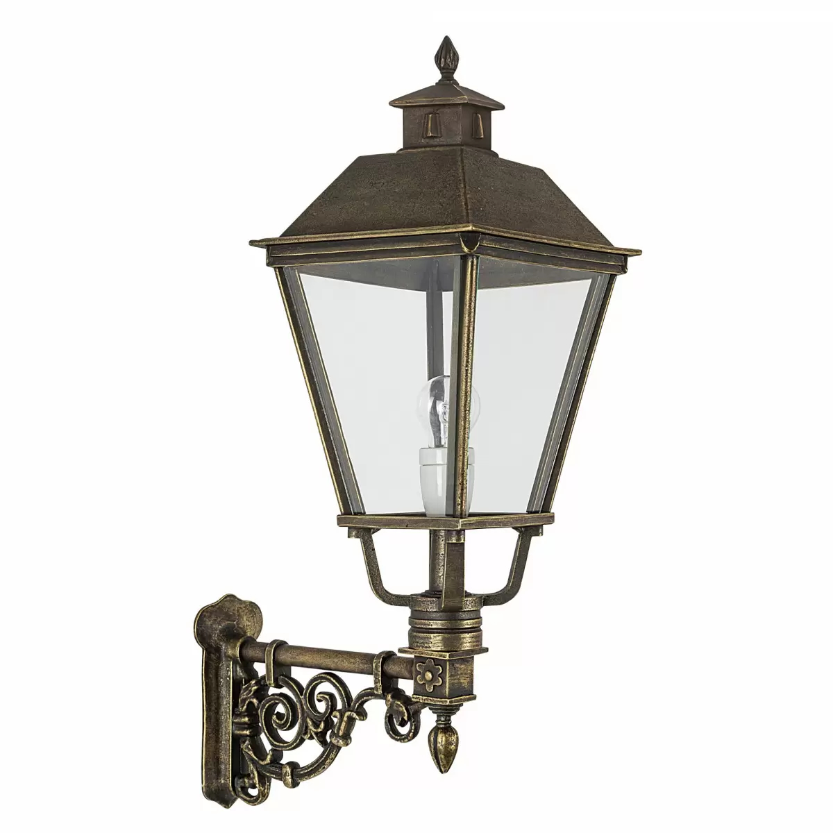 Muurlamp Katwijk M Brons