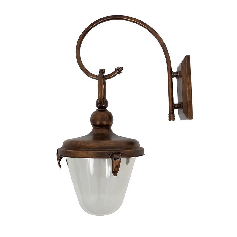 Muurlamp Belleclaire Antiek Donker Koper