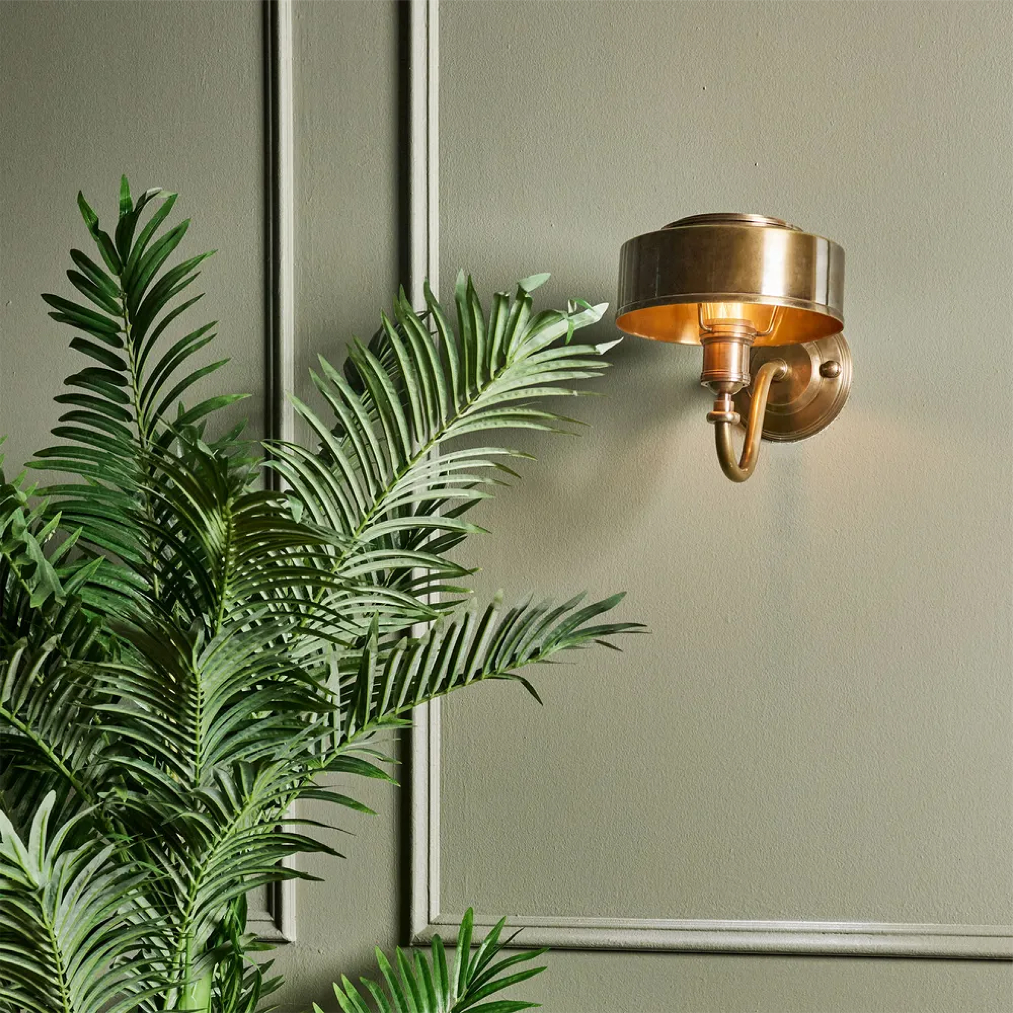 Wandlamp Antibes Antiek Messing Antibes