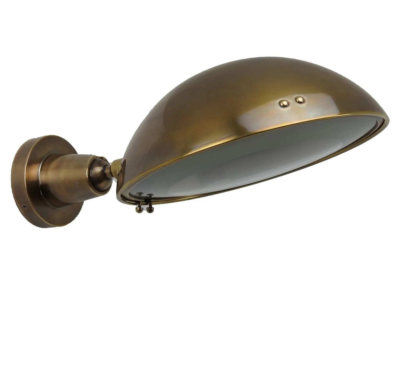 KS Verlichting Muurspot Gisborne Swirl Antiek Messing