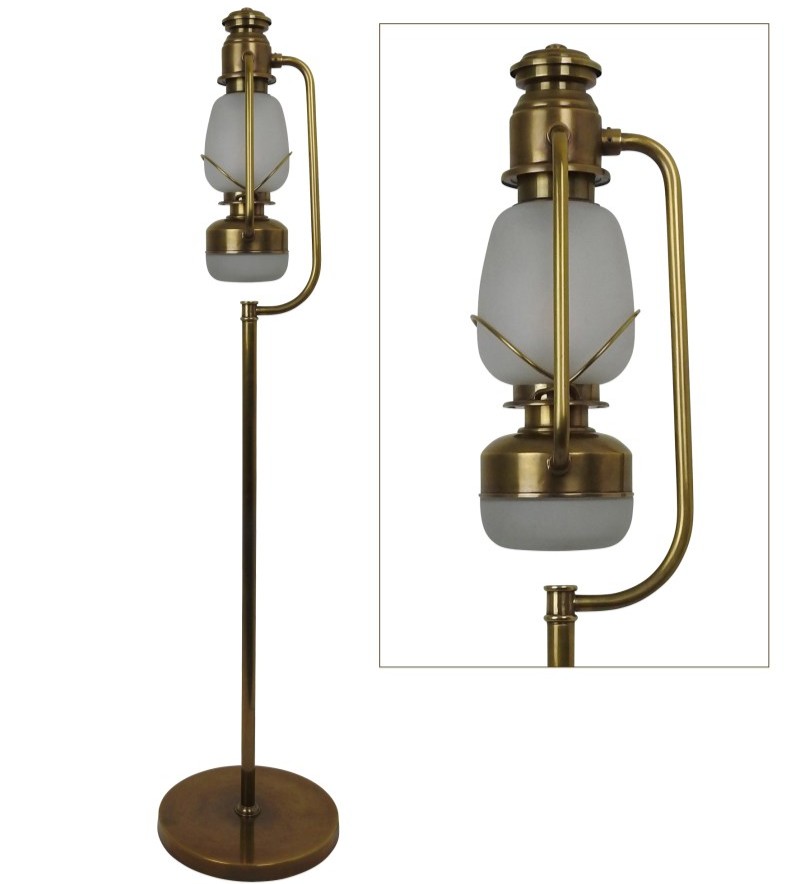 Vloerlamp Chester Antiek Messing