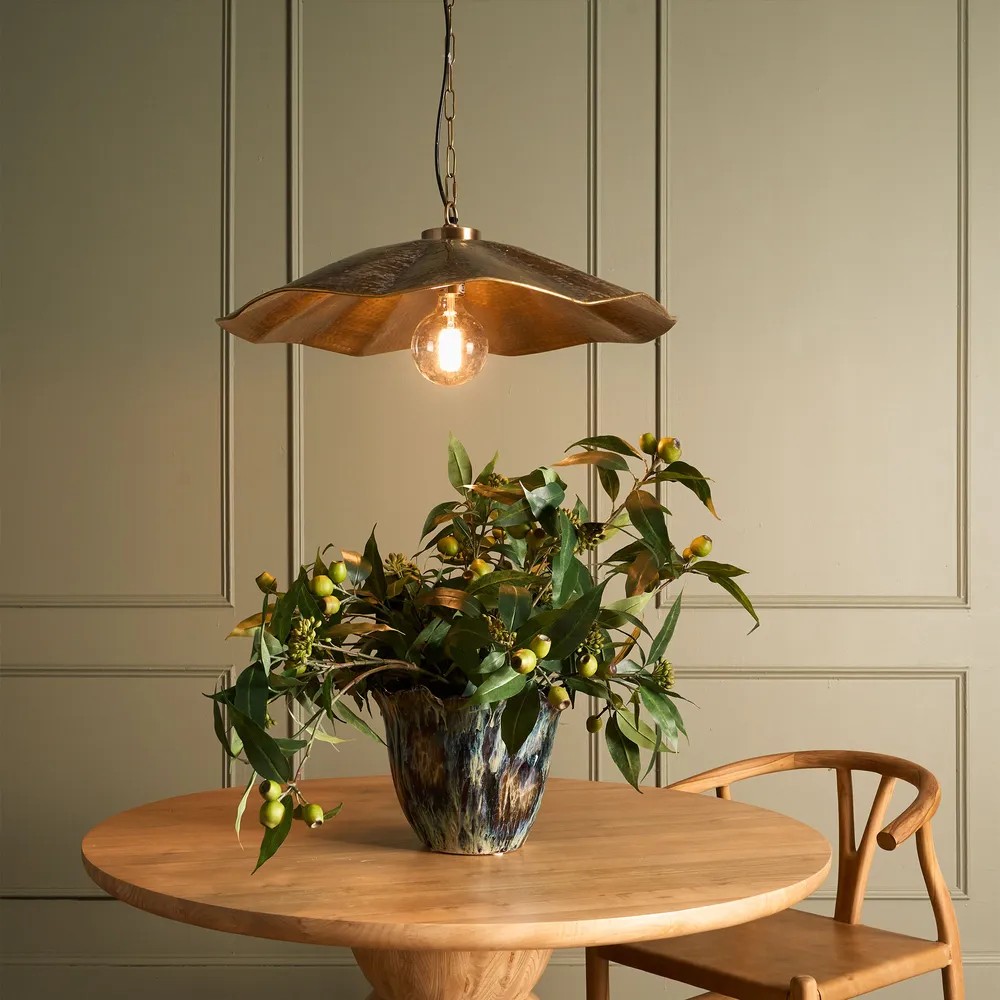 Hanglamp Manta Antiek Messing