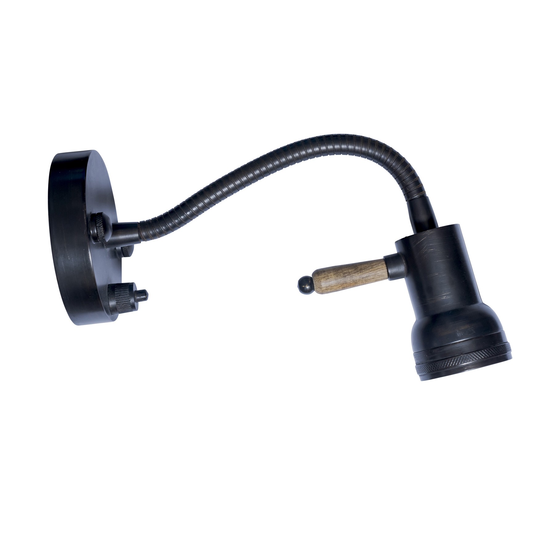 Nostaluce Muurlamp Twister Antiek Zwart
