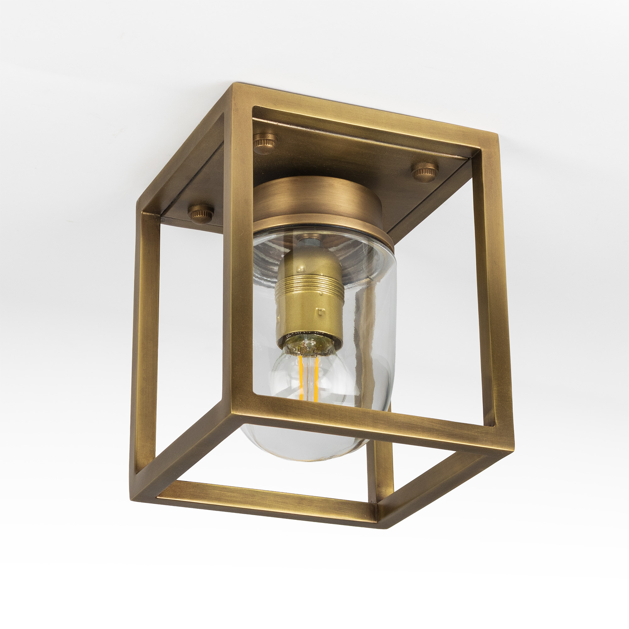 Buitenlamp Ferryhill Plafondlamp Antiek Messing