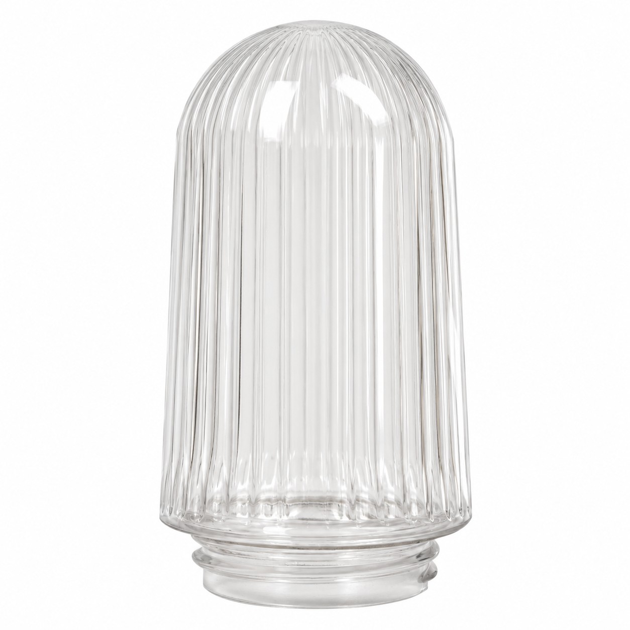 Glazen Geribbelde Stolp KS Verlichting