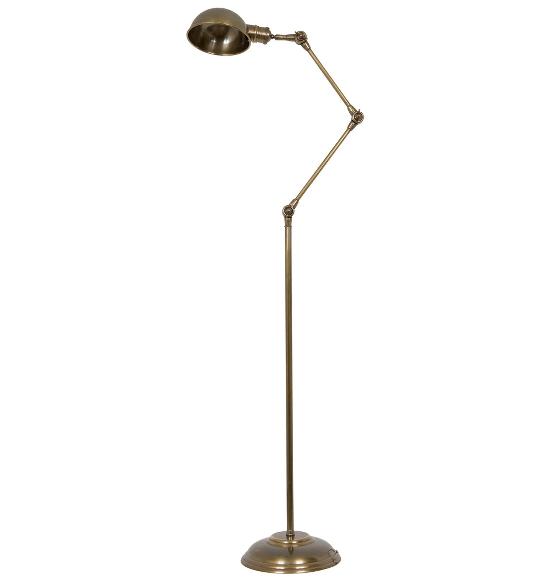 KS Verlichting Vloerlamp Nova Antiek Messing