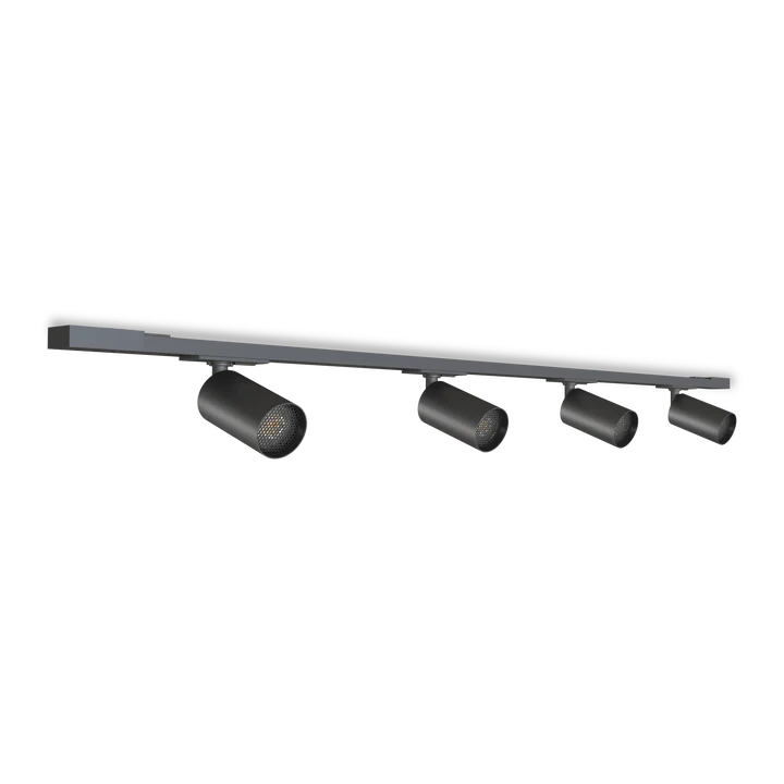 Calex Tracklight 4-Lichts Plafondlamp Zwart