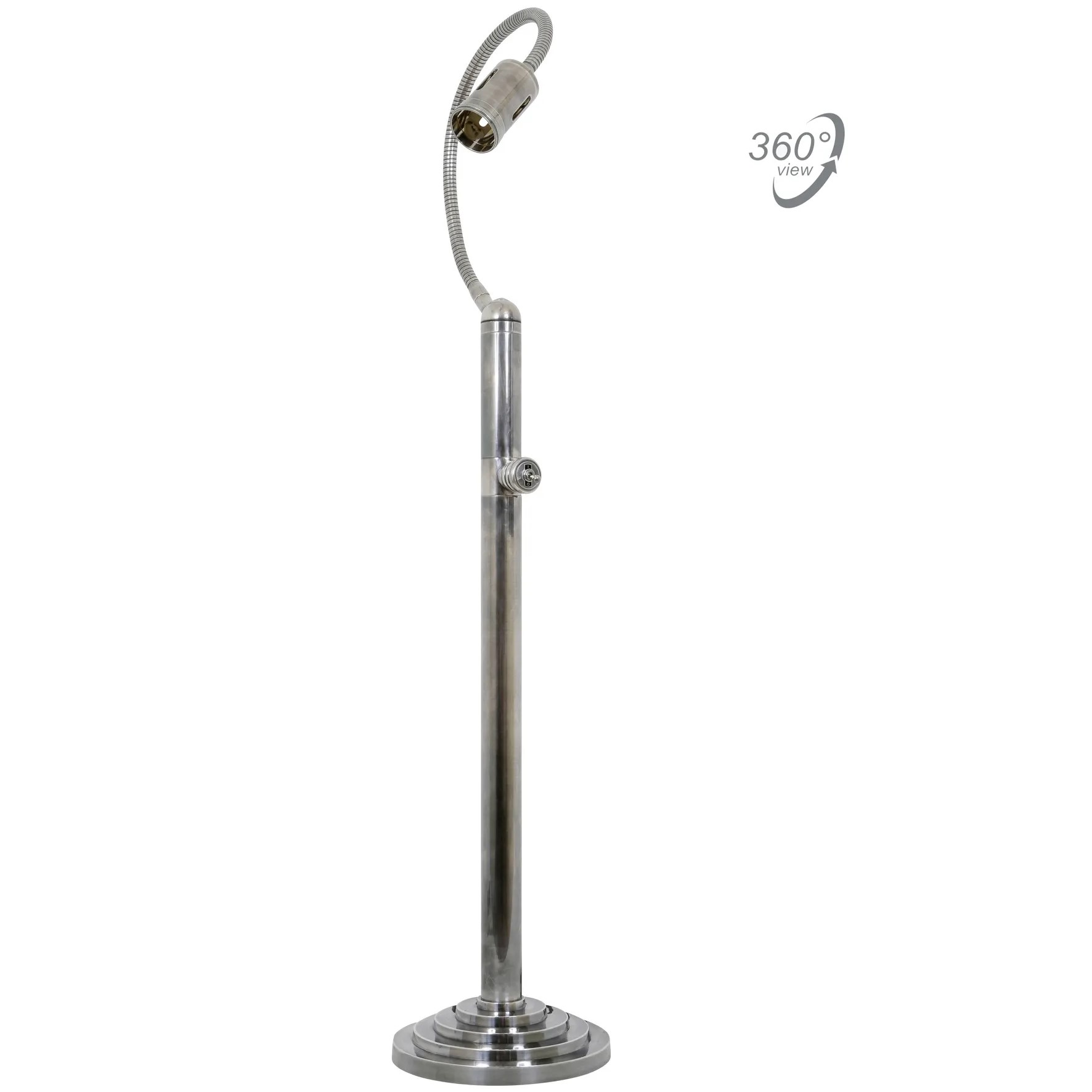 Vloerlamp Valdez Antiek Zilver