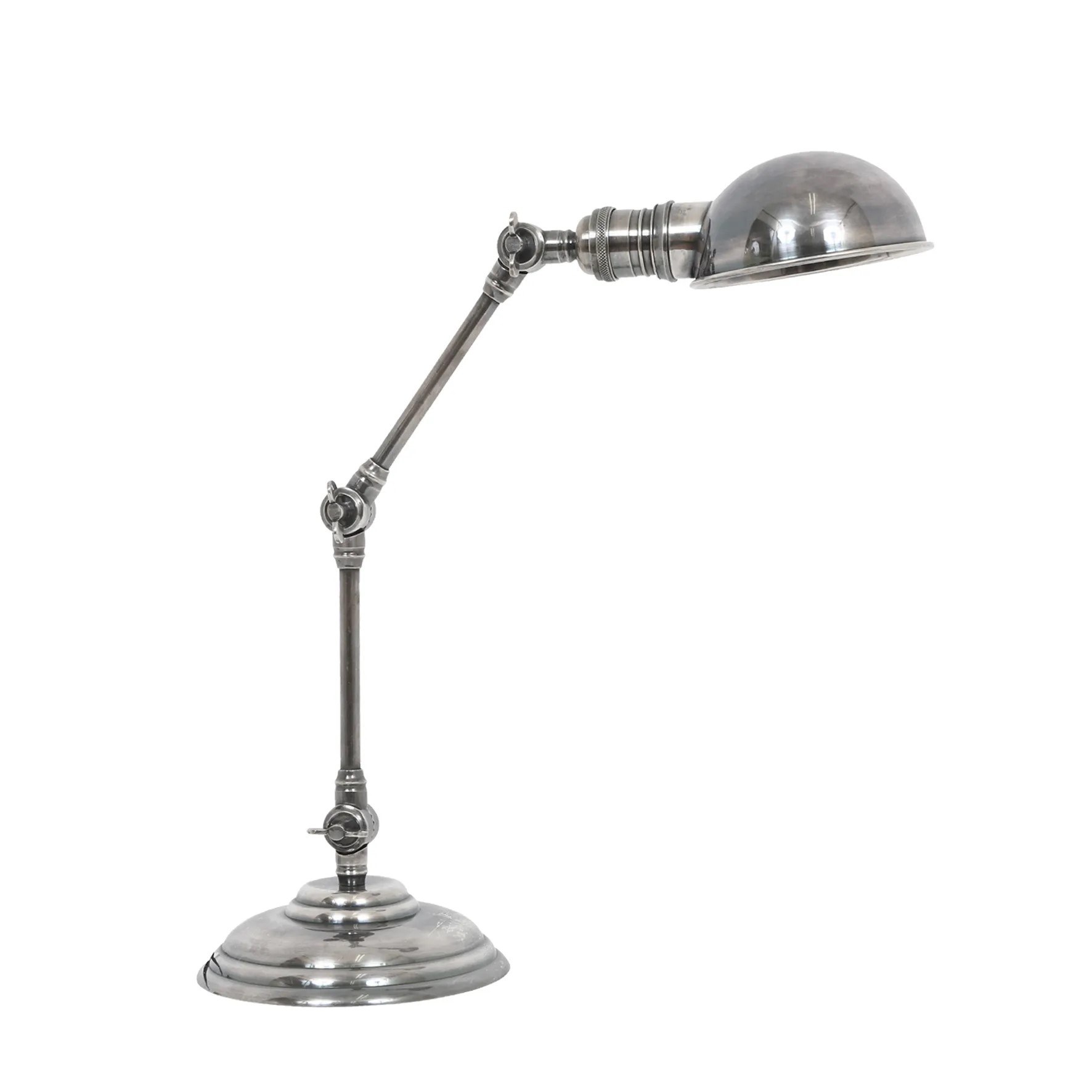 Bureaulamp Darwin Antiek Zilver