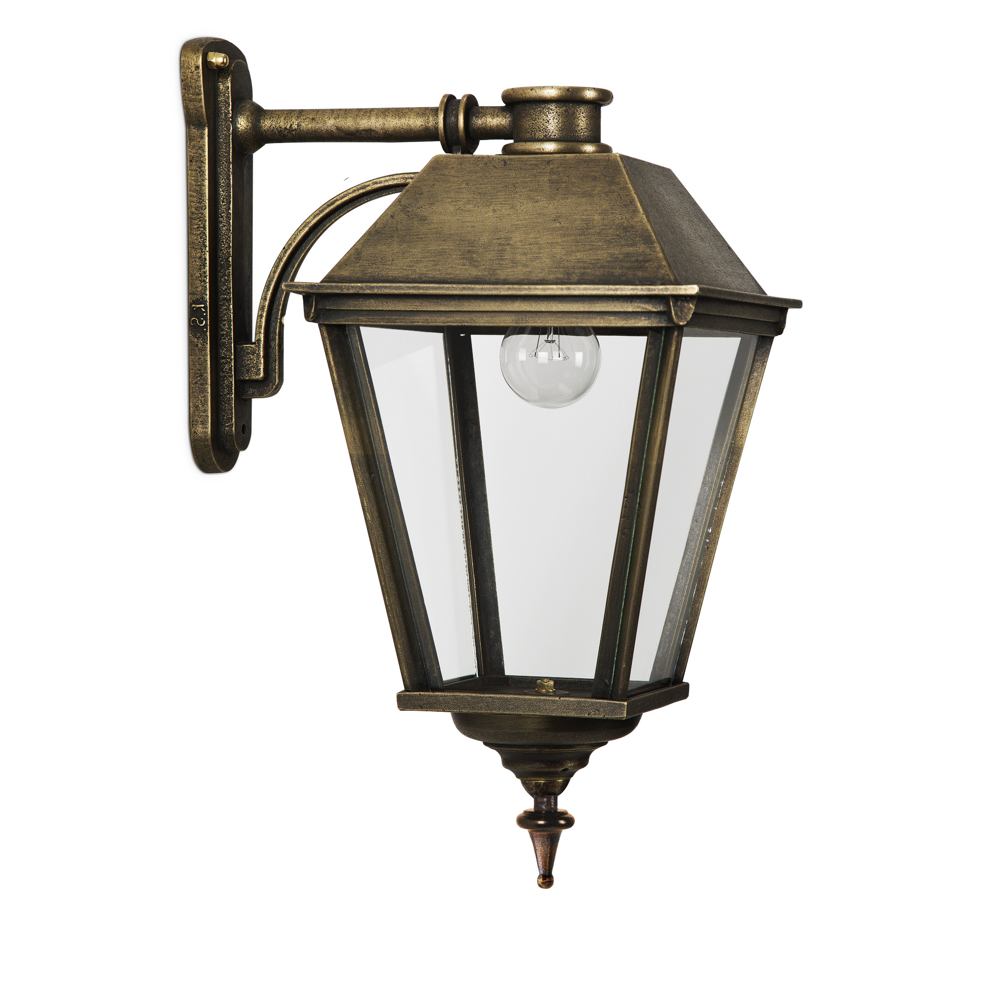 Buitenlamp Halle M Brons