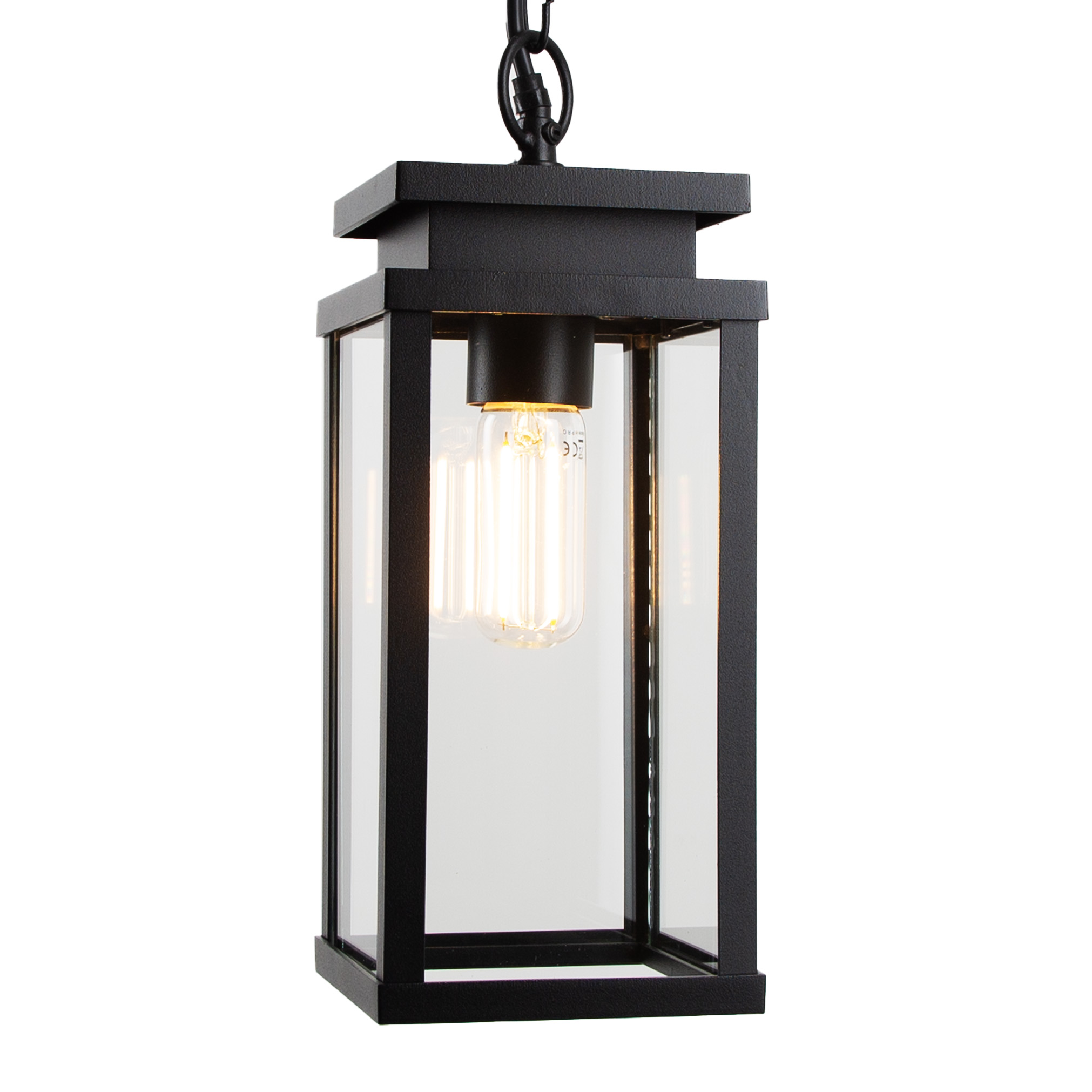 Buiten Hanglamp Zwart Jersey Aan Ketting