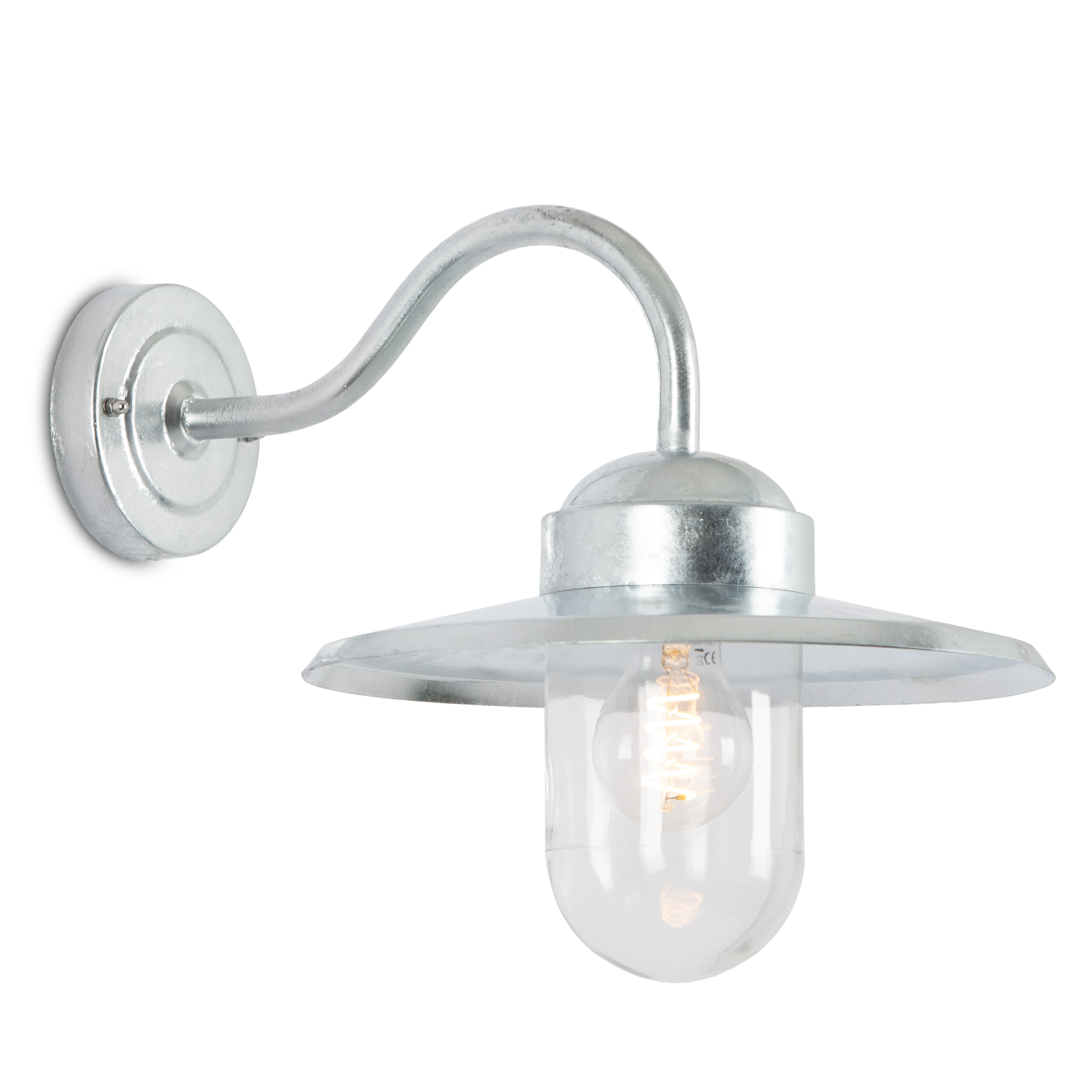 Dolce Muurlamp Verzinkt met 3W Bewegingssensor LED