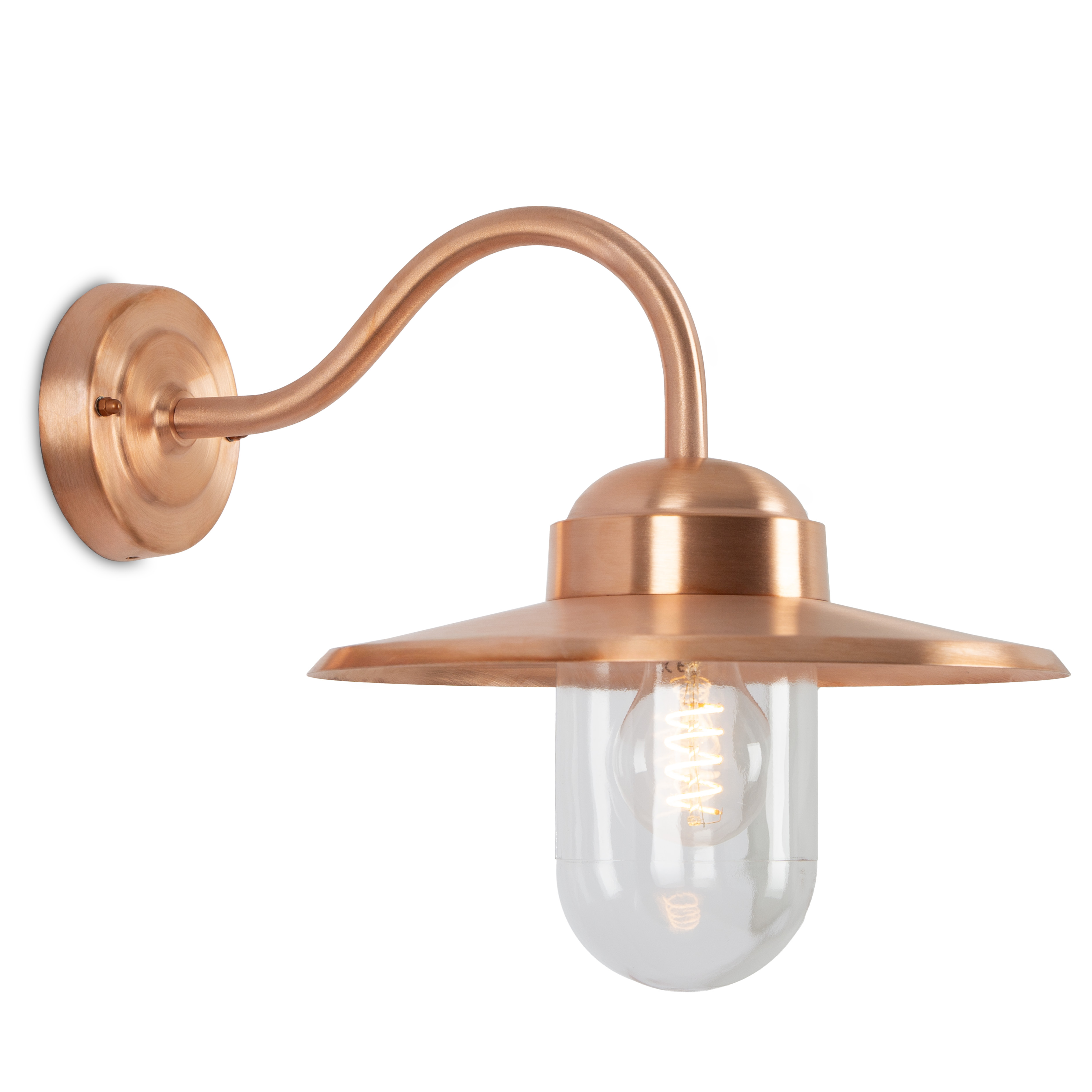 Buitenlamp Dolce Koper Dag Nacht Schemersensor LED