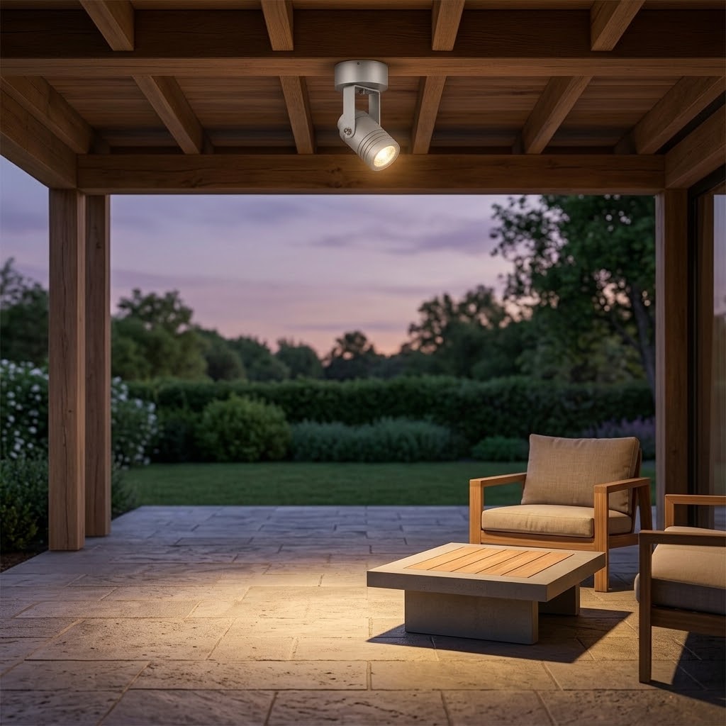 Beamer Plafond- & Wandspot Zilver met LED
