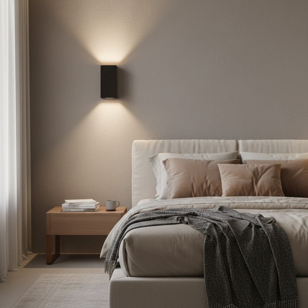 Pure Up en Down Wandlamp Zwart