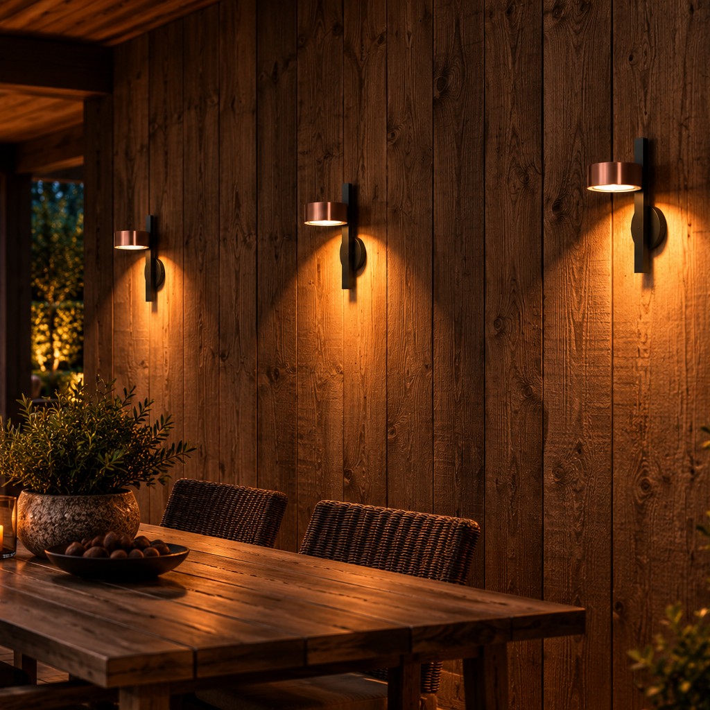 Wandlamp LED Orion Koper 3 Stuks