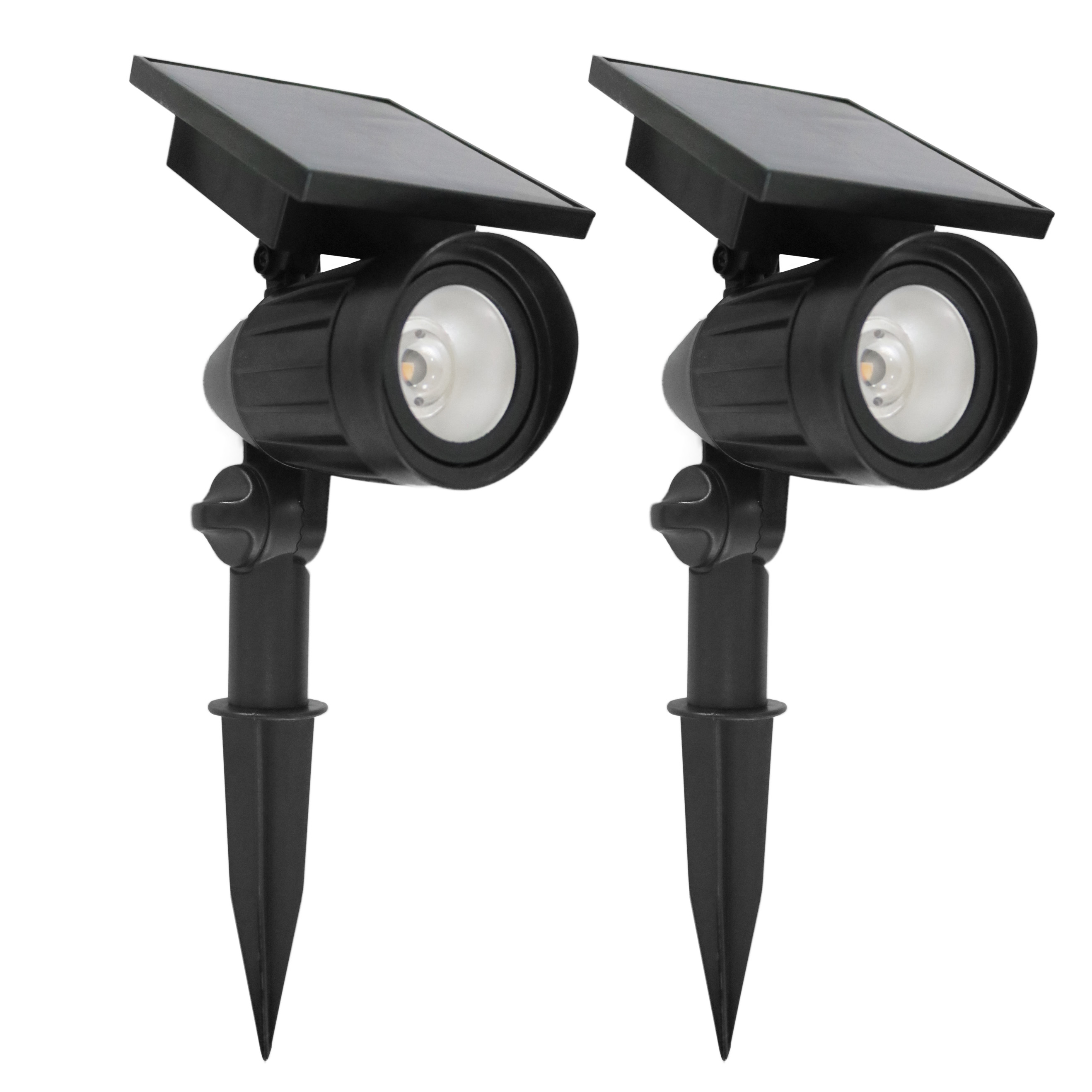2x Solar Tuinspot Zwart