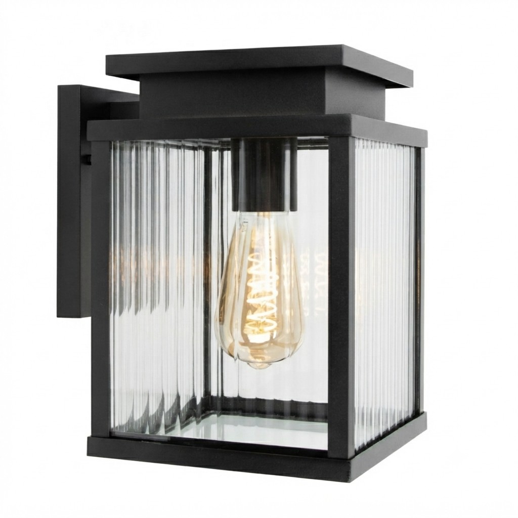 Leicester 2 Muurlamp Zwart