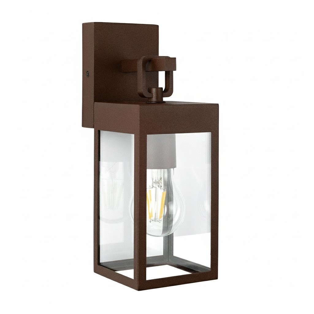 Cartagena Muurlamp Corten met Lichtsensor LED