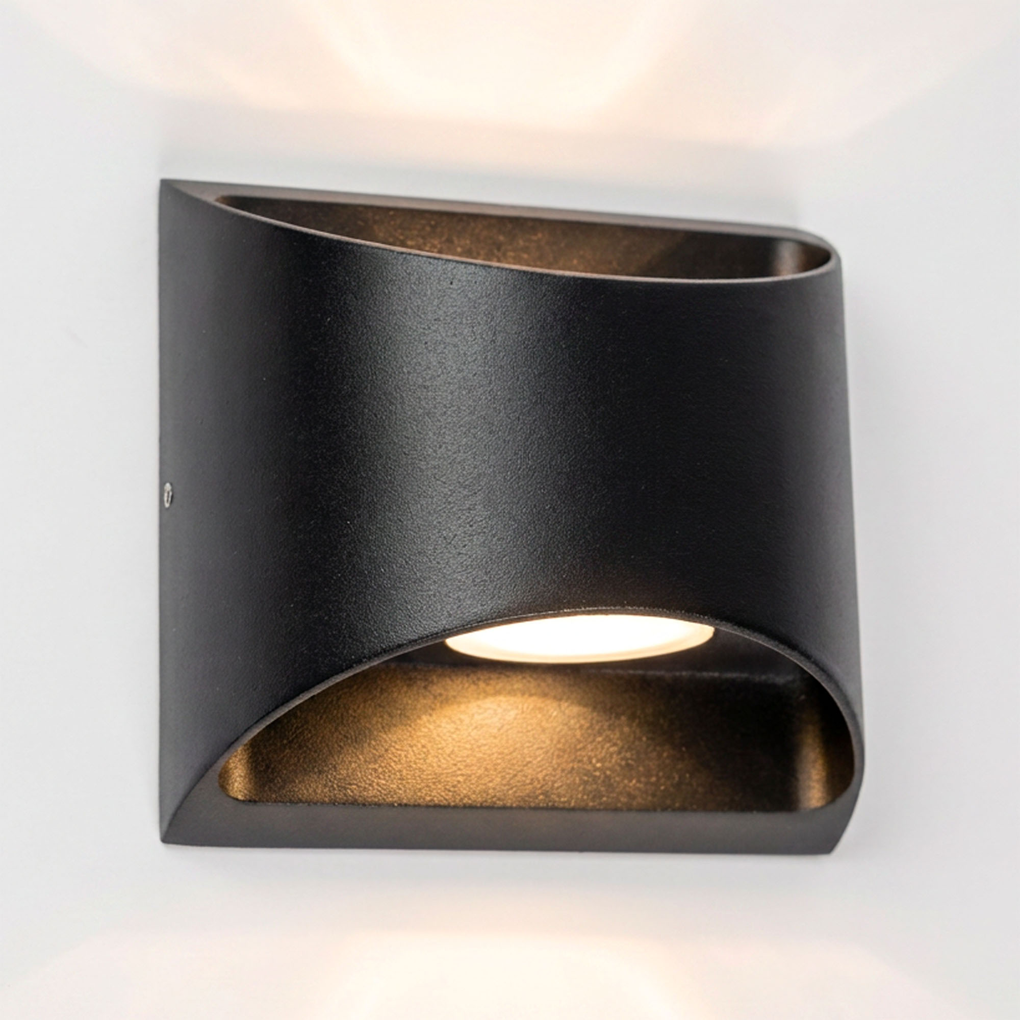 Reno Up en Down Muurlamp Zwart