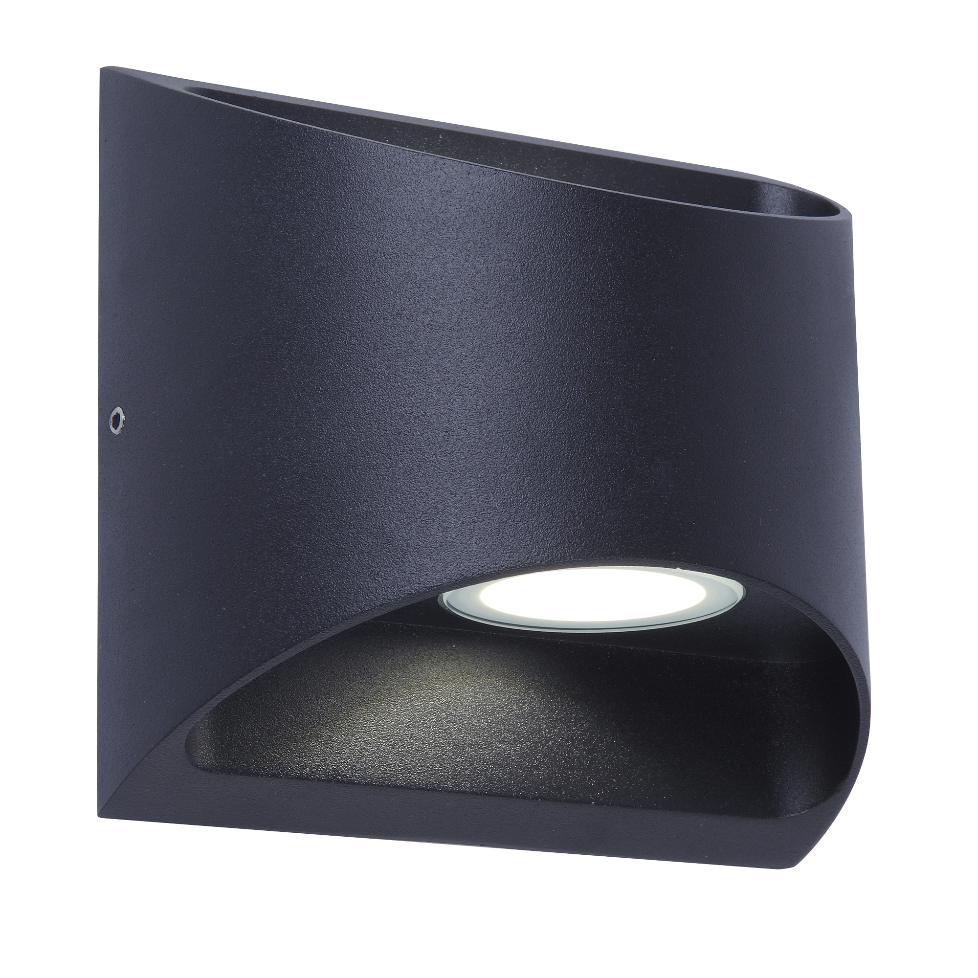 KS Verlichting Reno Up en Down Muurlamp Zwart